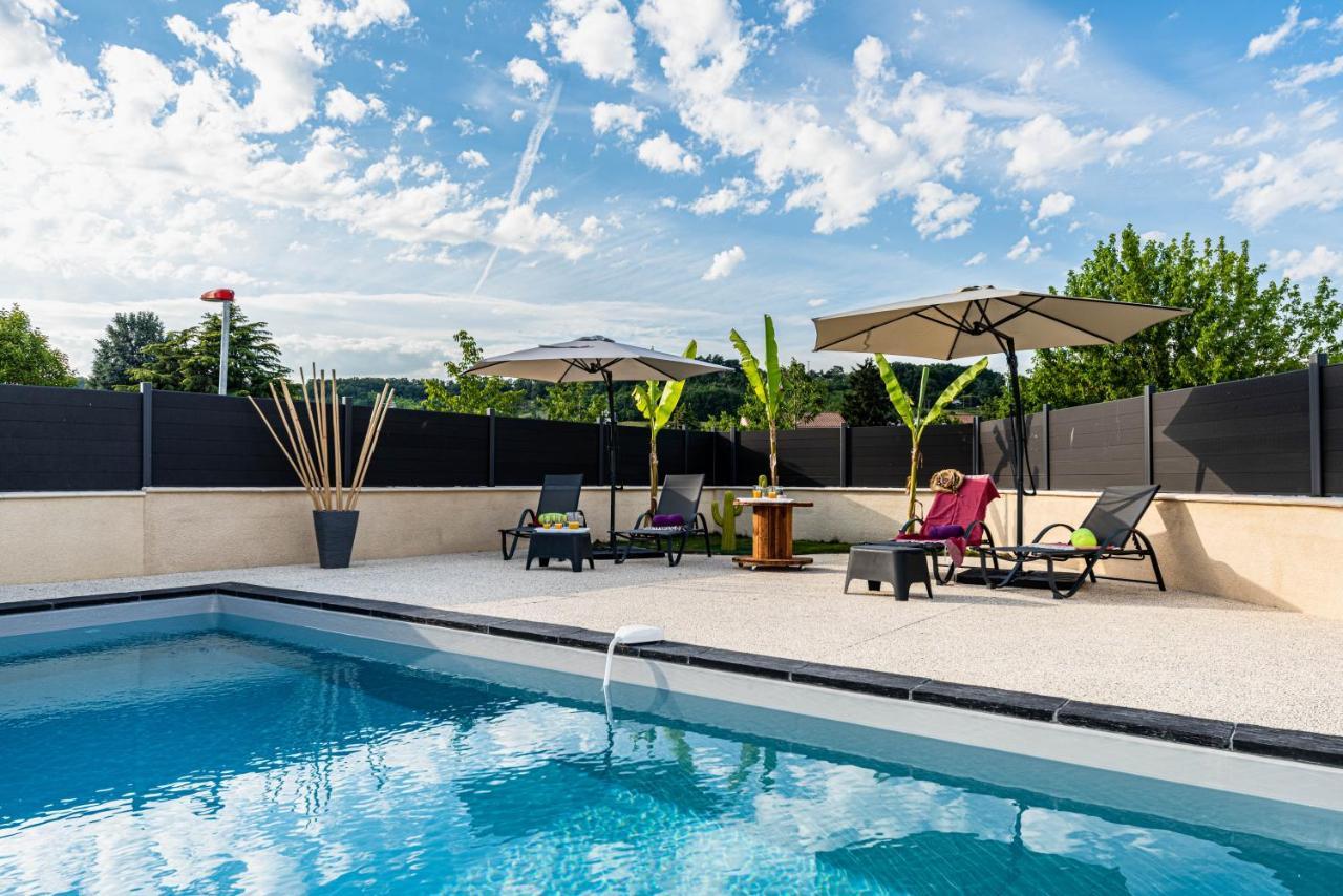 Villa Des Oliviers Sublime Villa Avec Piscine Chauffee Et Privee Et Baby Foot Bon-Encontre Exteriör bild