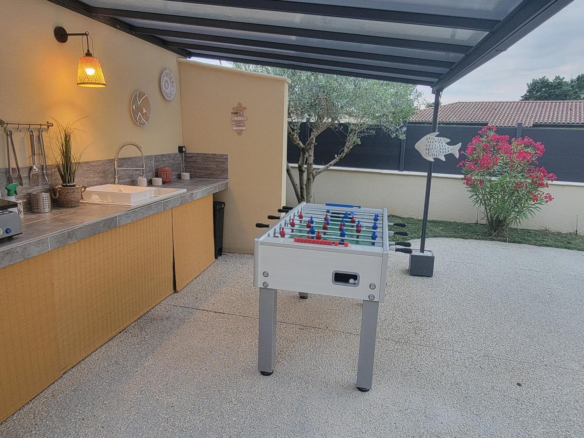 Villa Des Oliviers Sublime Villa Avec Piscine Chauffee Et Privee Et Baby Foot Bon-Encontre Exteriör bild